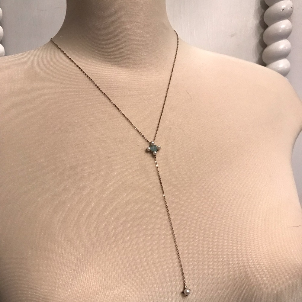 Pearl X Gold Necklace